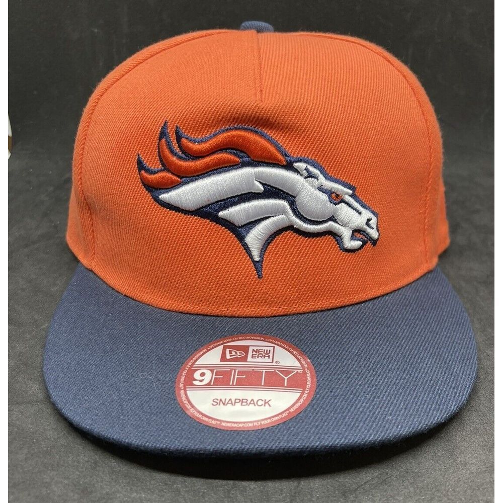New Era Denver Broncos 9Fifty‎ Snapback Embroidered Logo Baseball Cap Hat